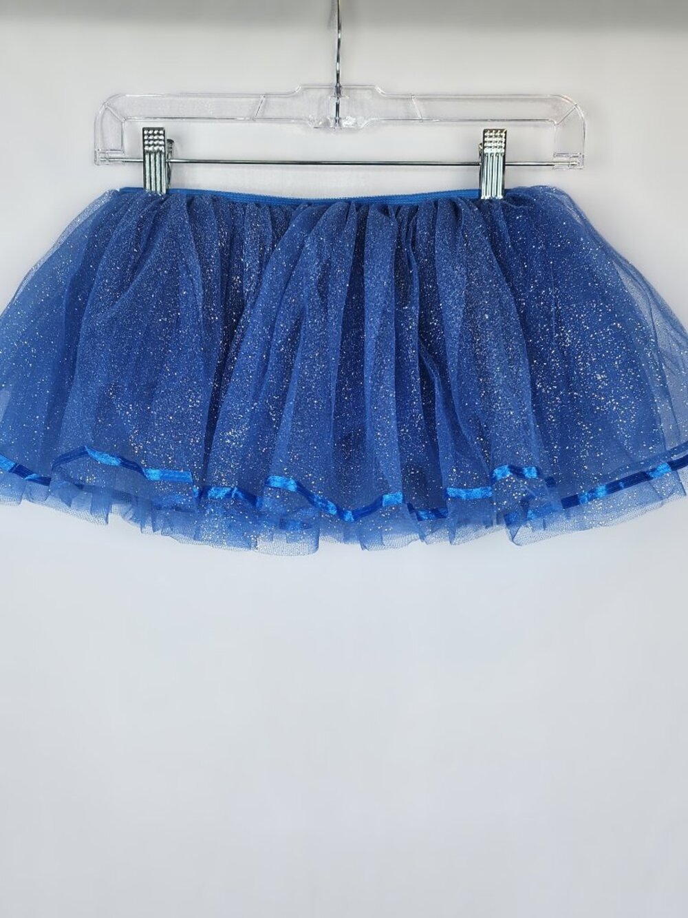 Blue Glitter Tutu Skirt | Halloween Princess Fairy Ballet | Kids Size Med/Lg